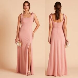 Birdy Grey Alex Dress Women's Large Dusty Rose Maxi Dress Gown